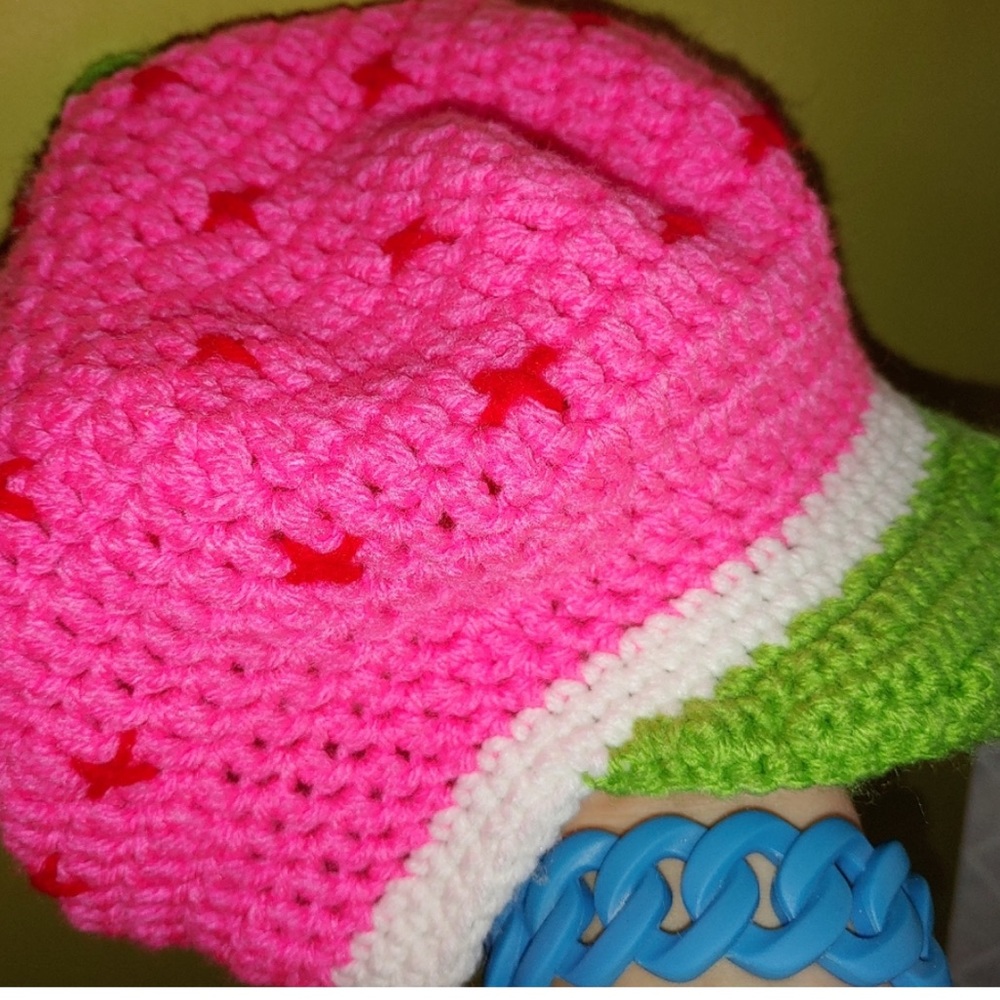 Strawberry Shortcake Crochet Hat